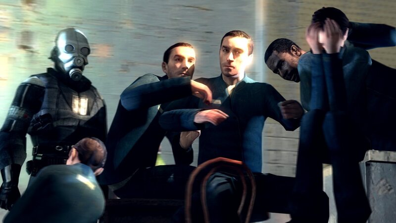 Characters in a tense scene