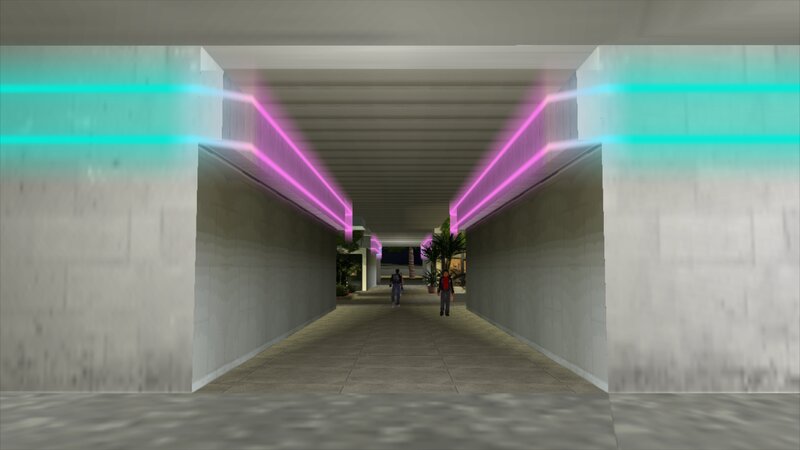 Characters in a Tunnel