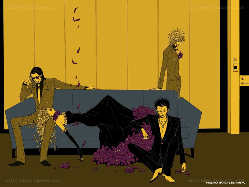 Characters in a yellow room