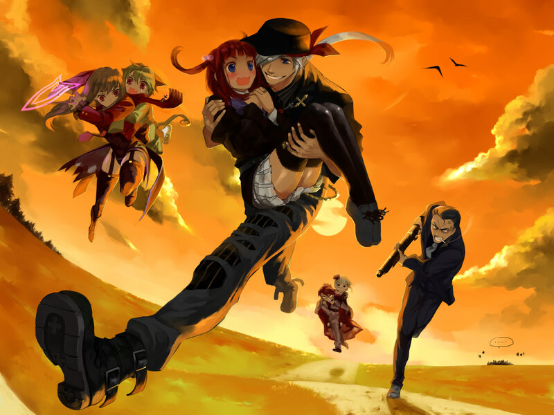 Characters in Action Scene — Orange