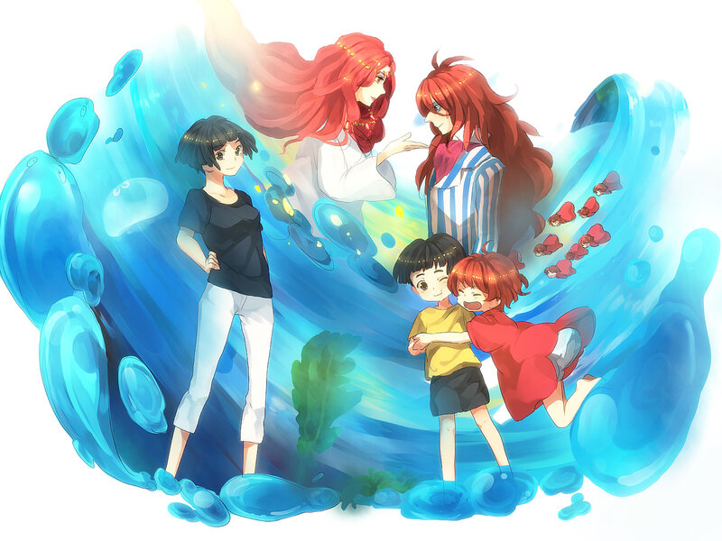 Characters in an underwater scene