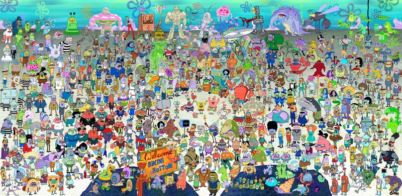 Characters in Bikini Bottom