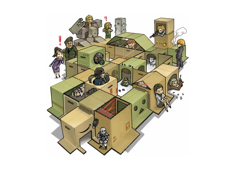 Characters in Cardboard Maze