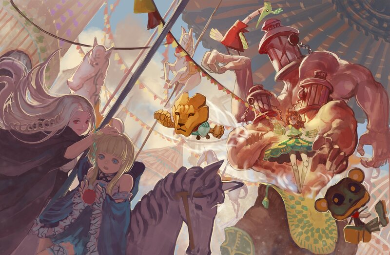 Characters in Carnival Scene