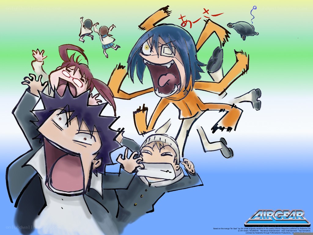 Characters in chaotic panic