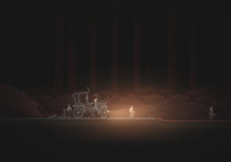 Characters in Dark Forest — Black, Dark, Mysterious