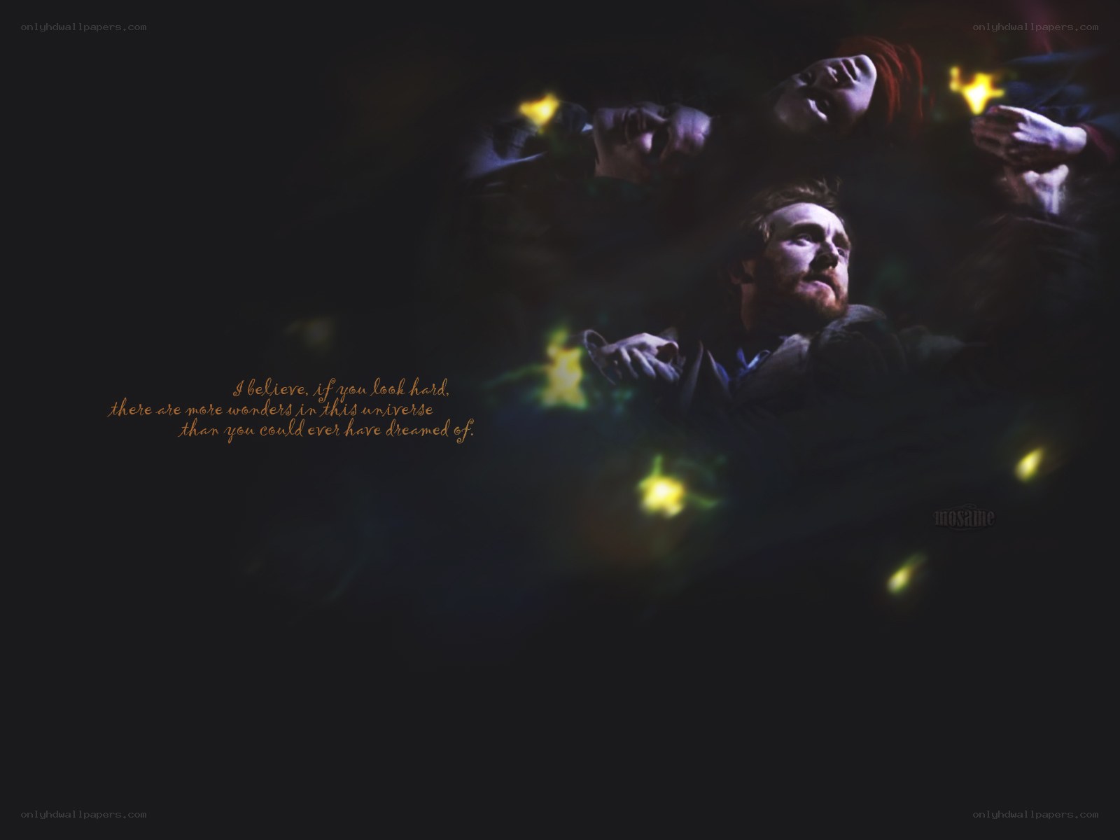 characters in dark scene