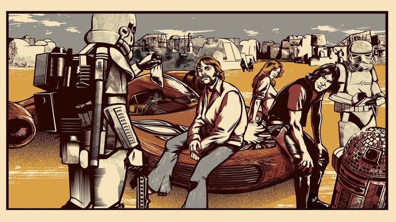 Characters in Desert Scene