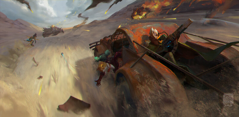 Characters in Desert Vehicle