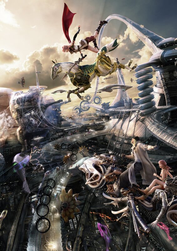 Characters in Futuristic Battle