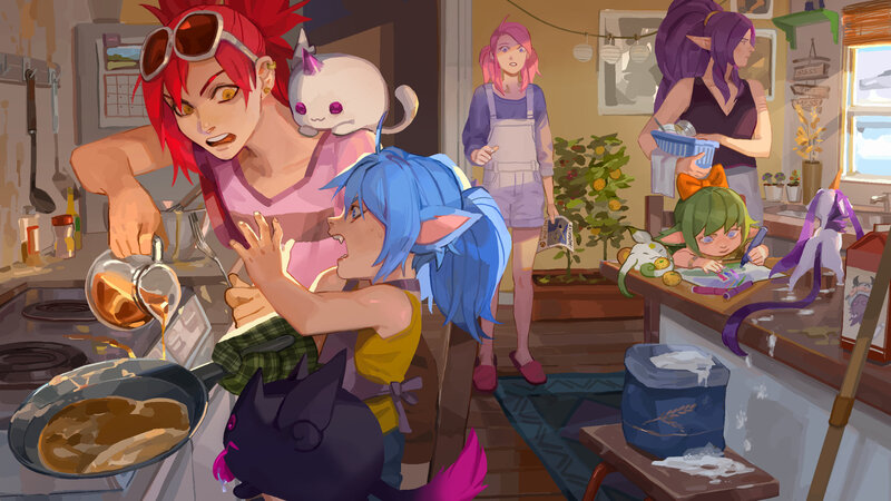 Characters in Kitchen