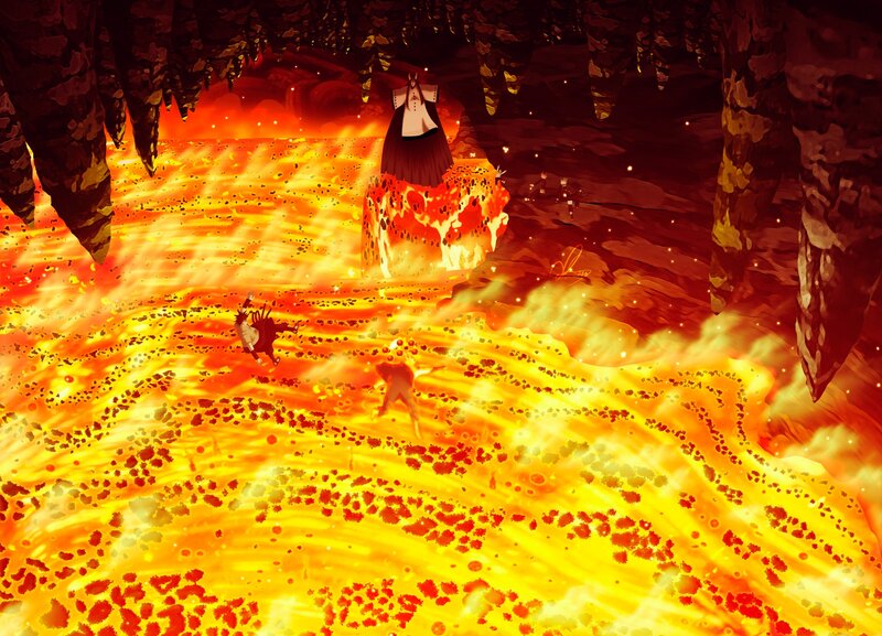 Characters in Lava Cave — Orange