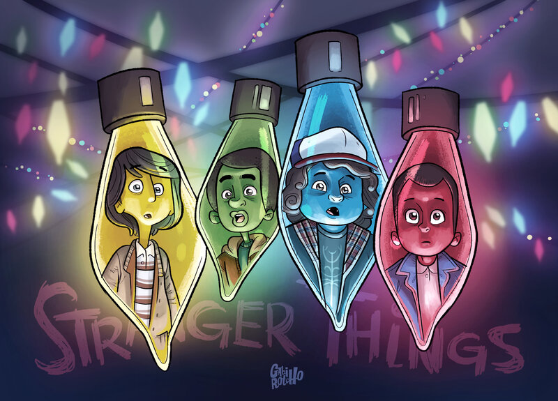 Characters in Light Bulbs