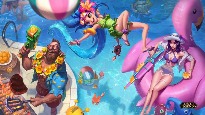Characters in Pool Party