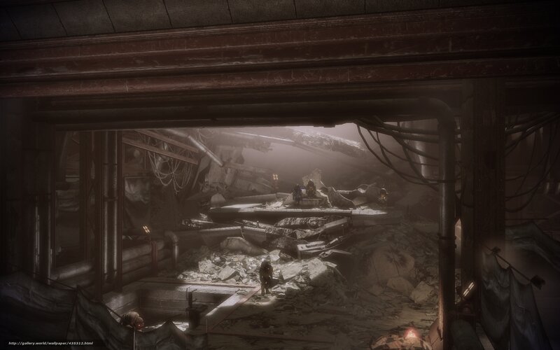 Characters in Ruined Building