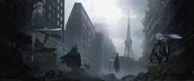 Characters in Ruined City — Gray