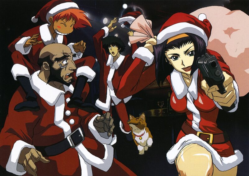 Characters in Santa Suits