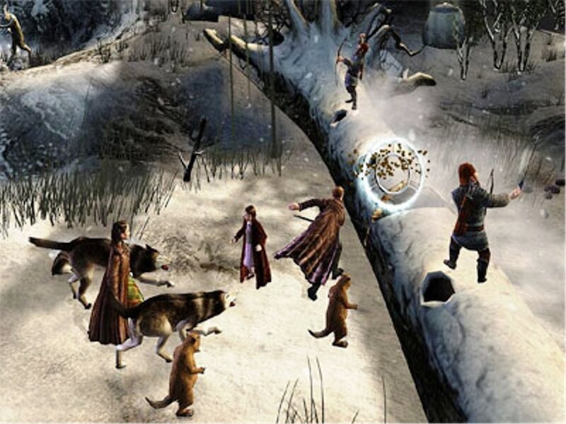Characters in Snowy Forest