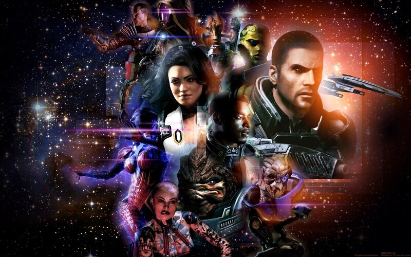 Characters in Space Collage
