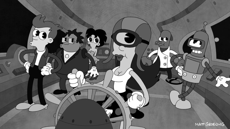 Characters in Spaceship Cockpit