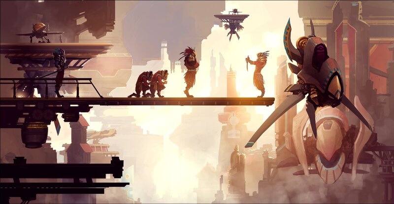 Characters on a Bridge — Brown