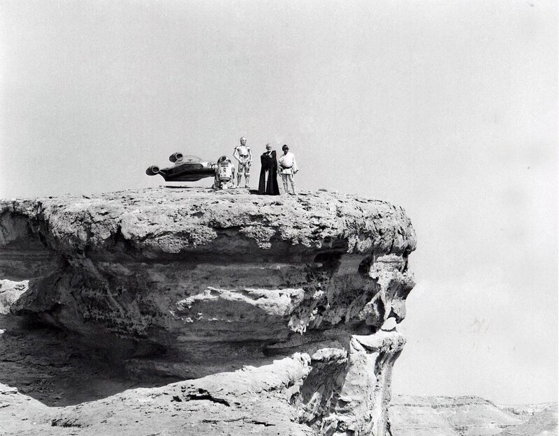 Characters on a Cliff — Black