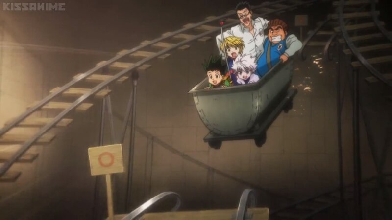 Characters on a Mine Cart