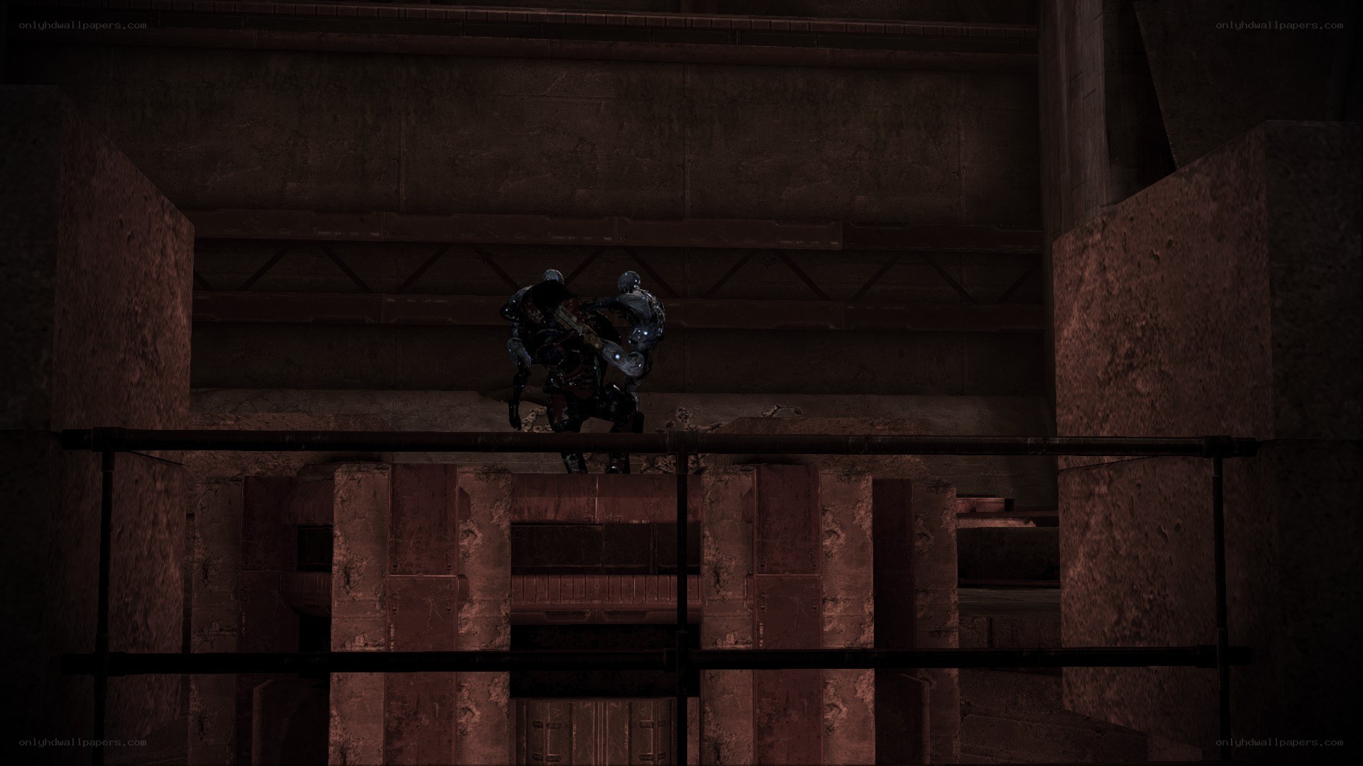 Characters on a platform