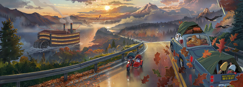 Characters on a Road Trip