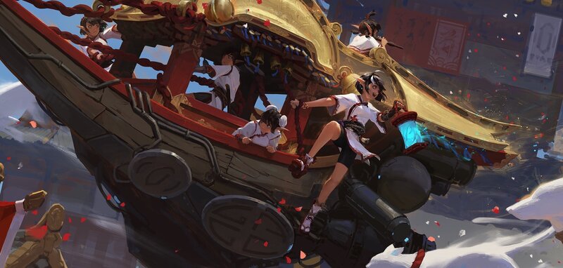 Characters on a Ship