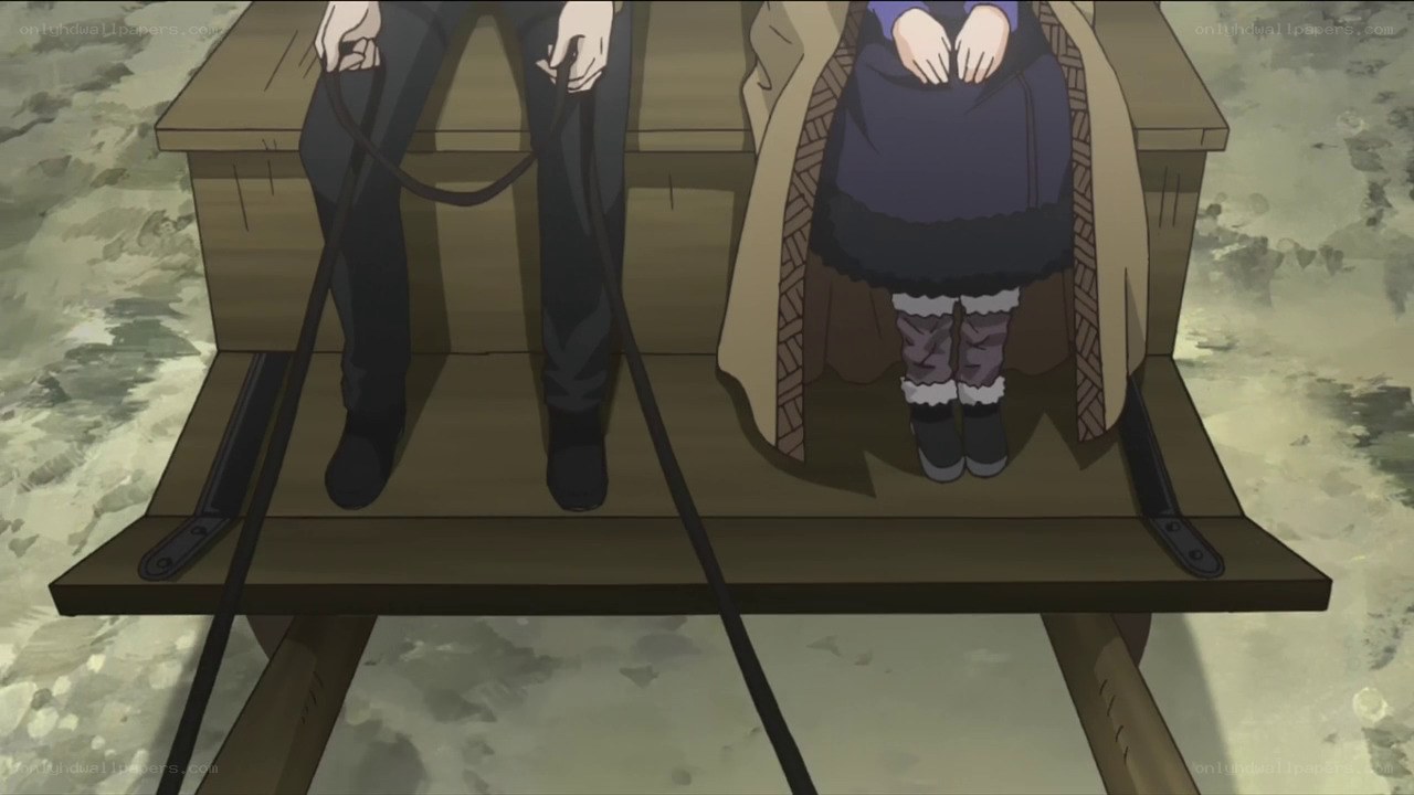 characters on a sled