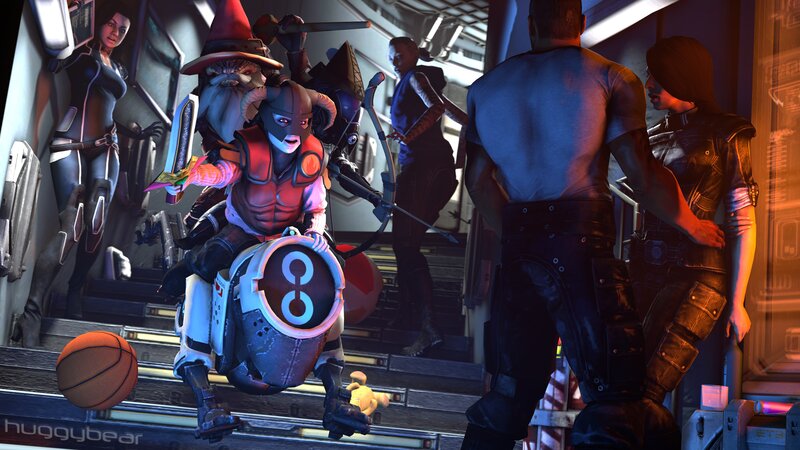 Characters on a Spaceship