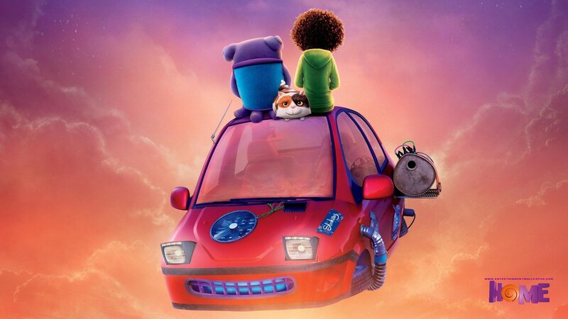 Characters on Flying Car