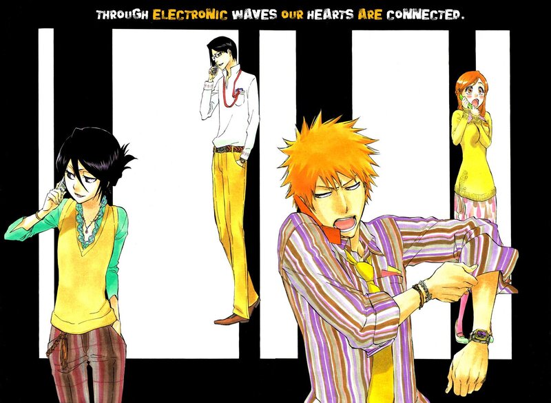 Characters on the phone