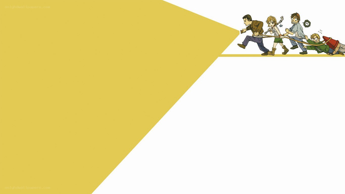 characters pulling rope