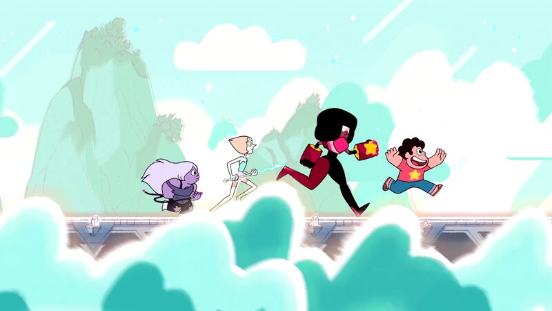Characters Running on Bridge