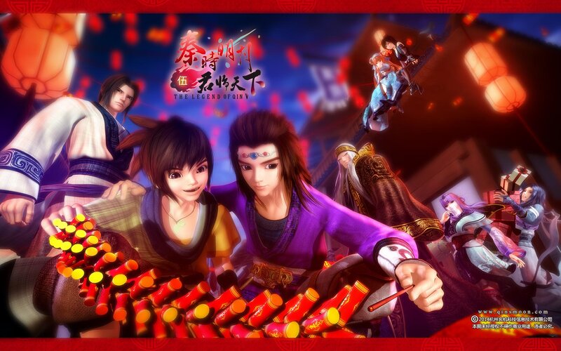 Characters with Firecrackers
