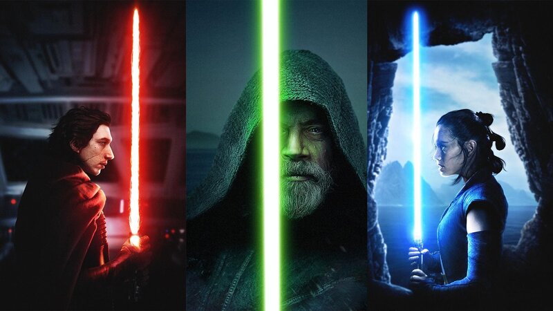 Characters with Lightsabers — Green, Dramatic