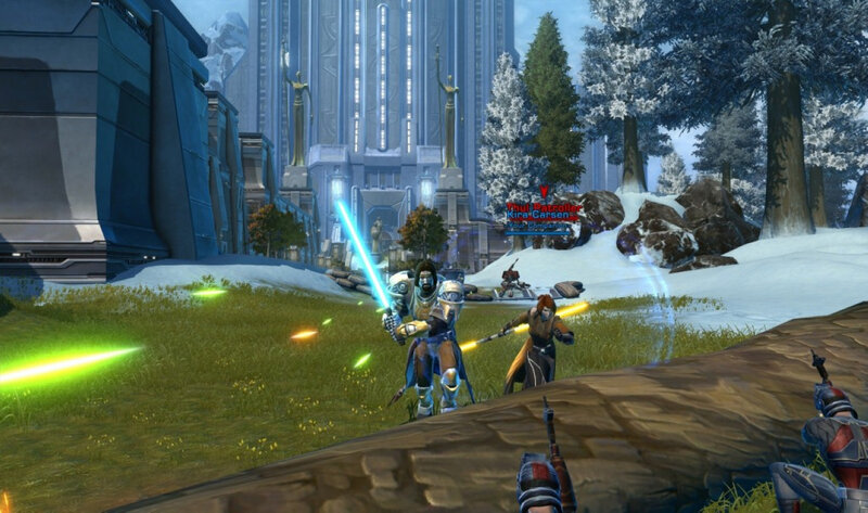 Characters with Lightsabers — Green