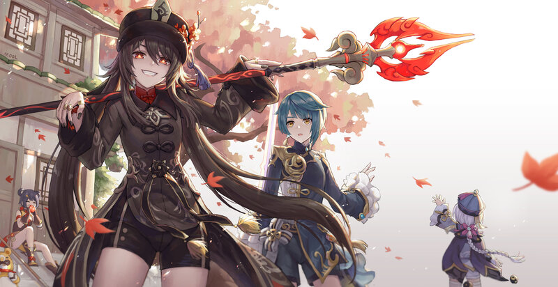 Characters with Weapons — Black, Dramatic