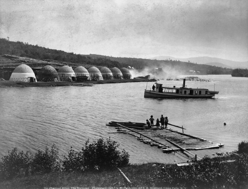 Charcoal kilns at Chateaugay Lake