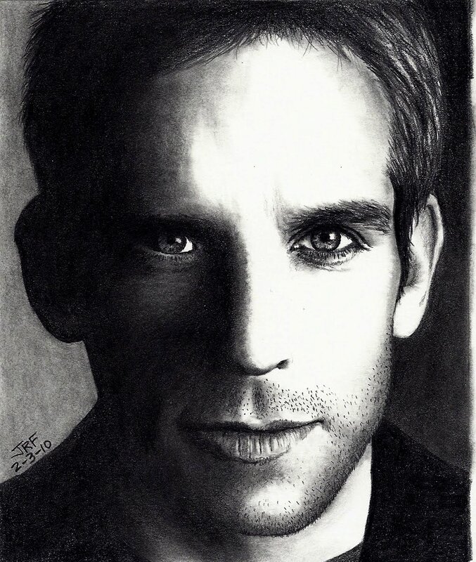 charcoal portrait of a man