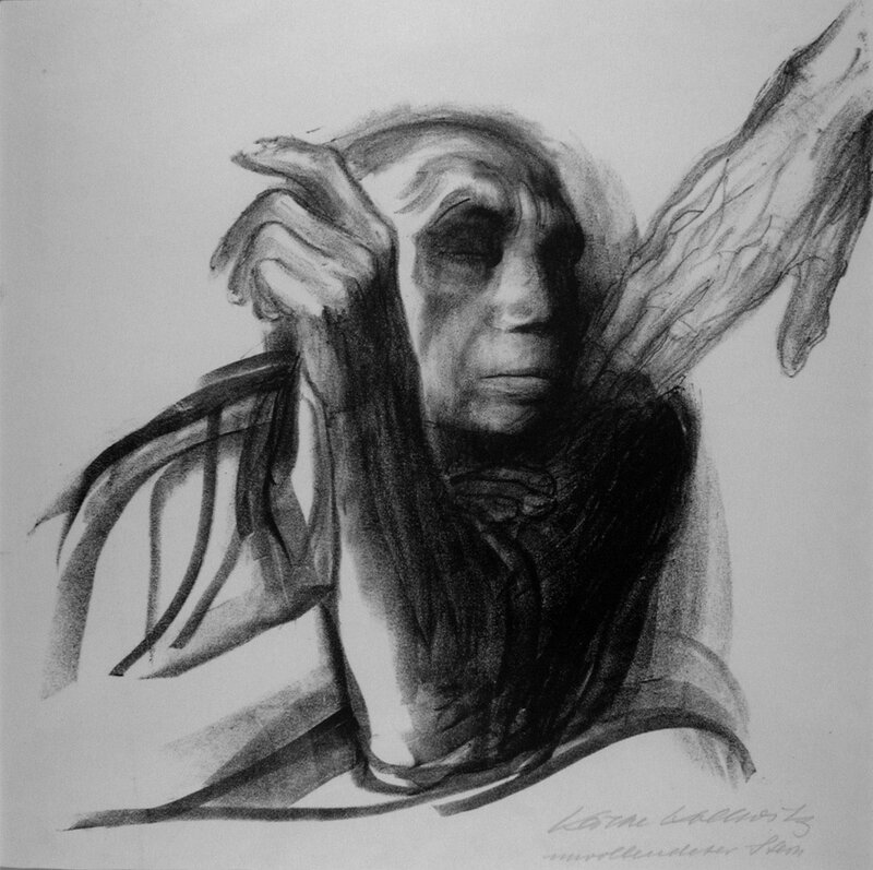 charcoal sketch of a figure
