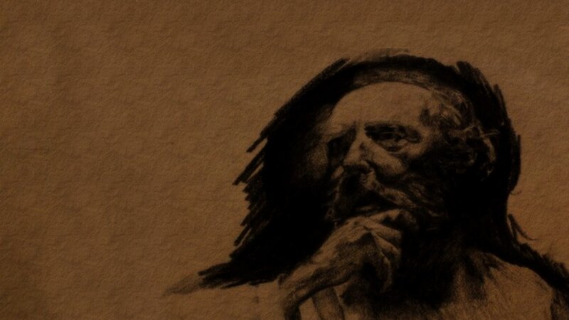 charcoal sketch of a man