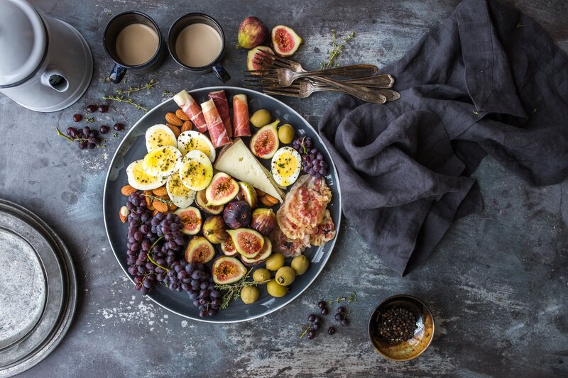 Charcuterie Board with Figs