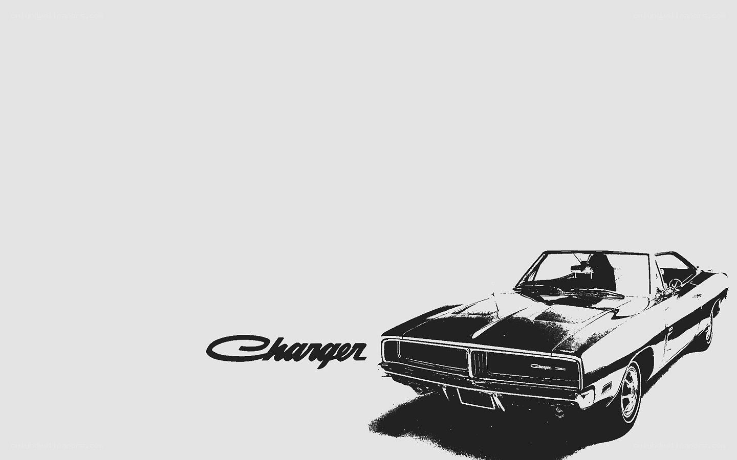 Charger car illustration
