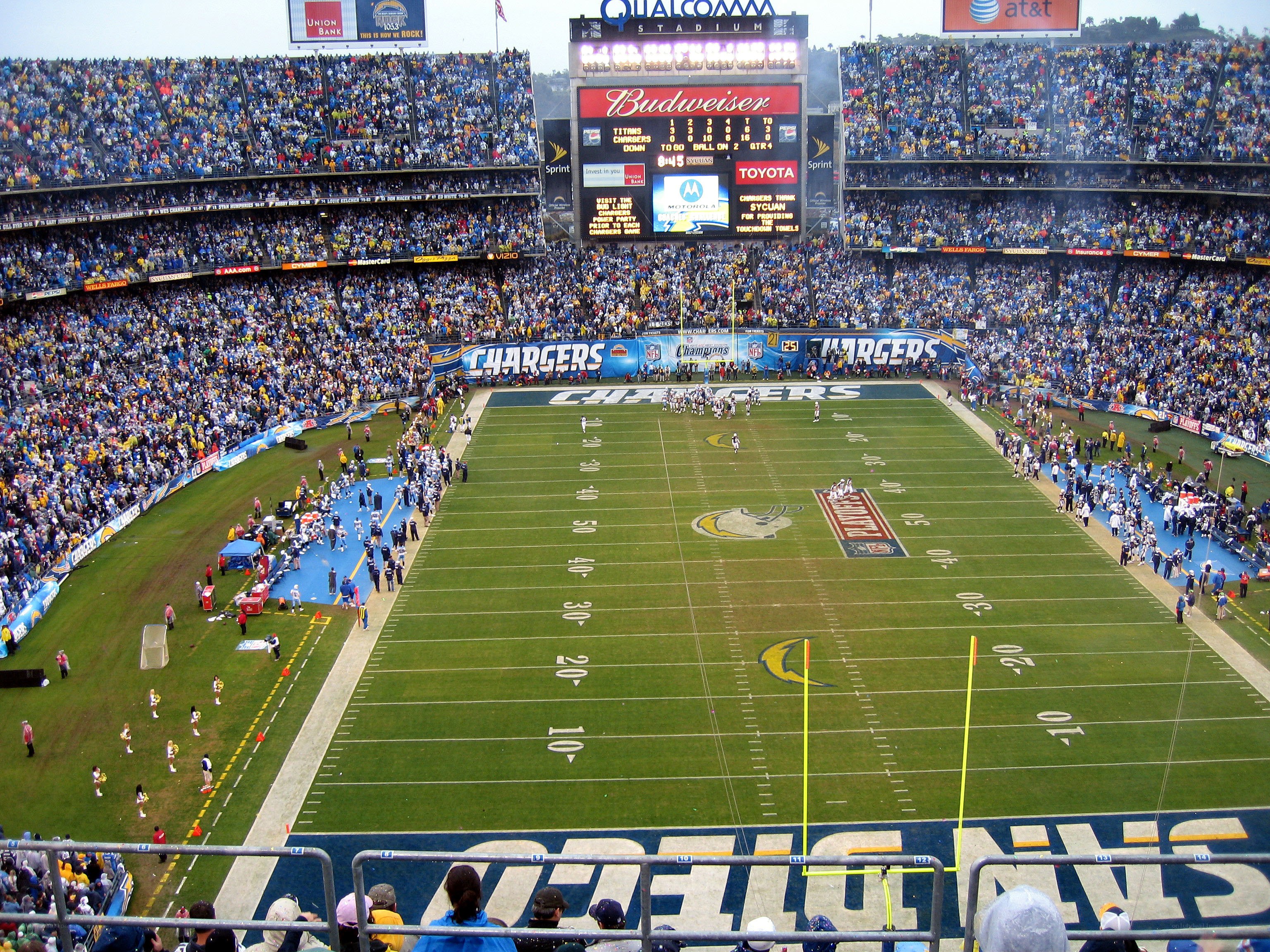 Chargers game at Qualcomm Stadium