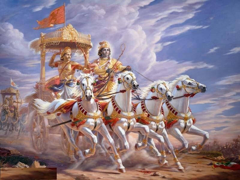 Chariot Drawn by White Horses