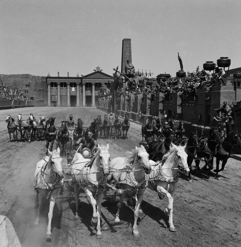 Chariot race in ancient Rome