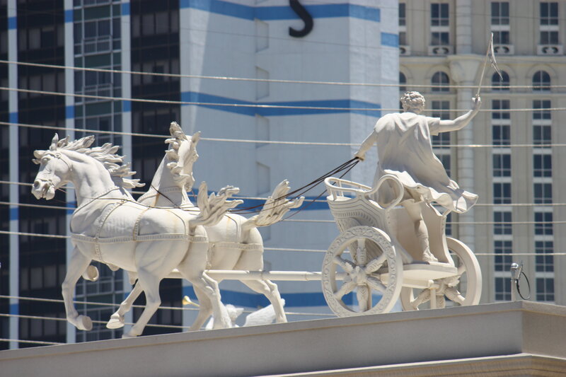 Chariot statue in Las Vegas
